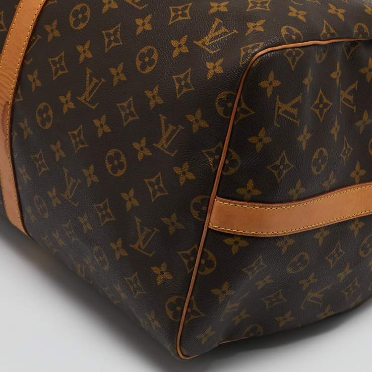 Pre Owned Louis Vuitton Monogram Canvas Keepall Bandouliere 55 Bag