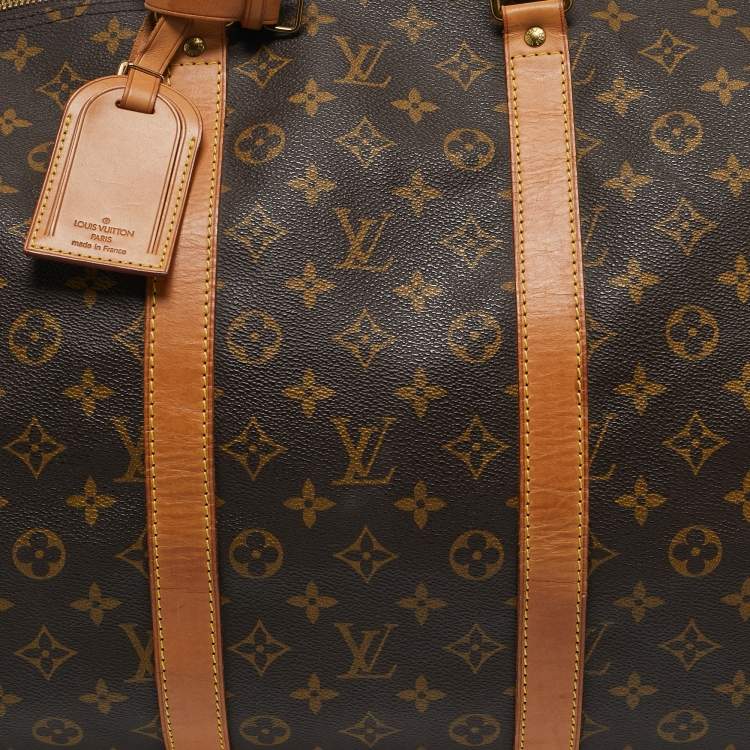 Pre Owned Louis Vuitton Monogram Canvas Keepall Bandouliere 55 Bag
