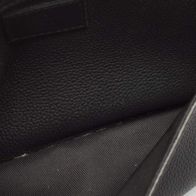 Pre Owned Louis Vuitton Black Leather Take Off Sling Bag