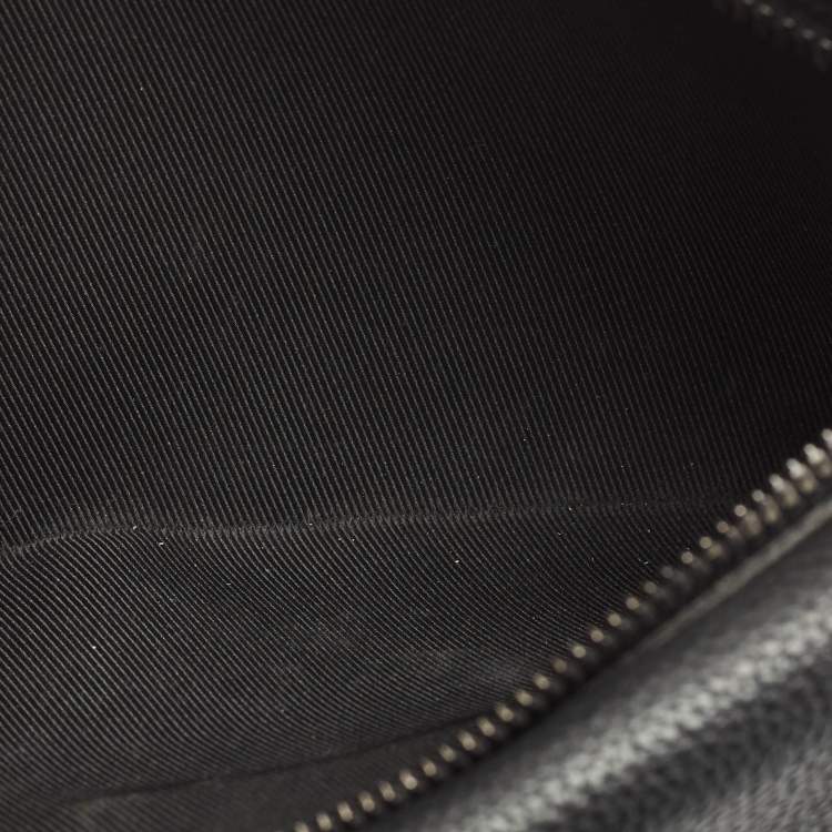Pre Owned Louis Vuitton Black Leather Take Off Sling Bag