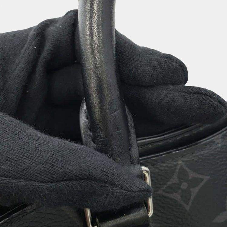Pre Owned Louis Vuitton Grand Sac Noir Monogram Eclipse Bag