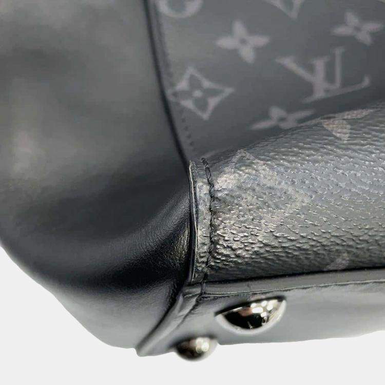 Pre Owned Louis Vuitton Grand Sac Noir Monogram Eclipse Bag