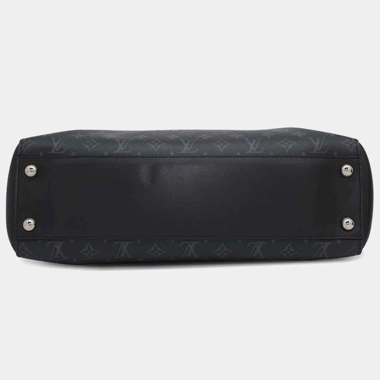 Pre Owned Louis Vuitton Grand Sac Noir Monogram Eclipse Bag