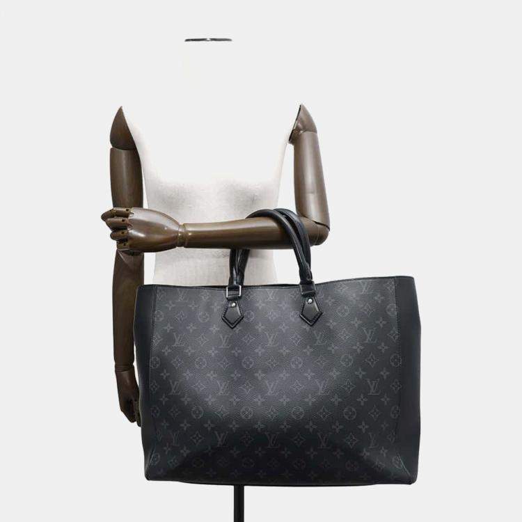 Pre Owned Louis Vuitton Grand Sac Noir Monogram Eclipse Bag