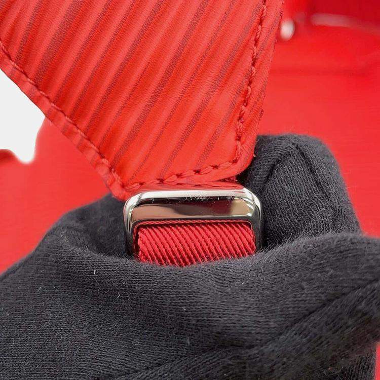 Pre Owned Louis Vuitton Red Leather Christopher Epi Xl MM Backpack