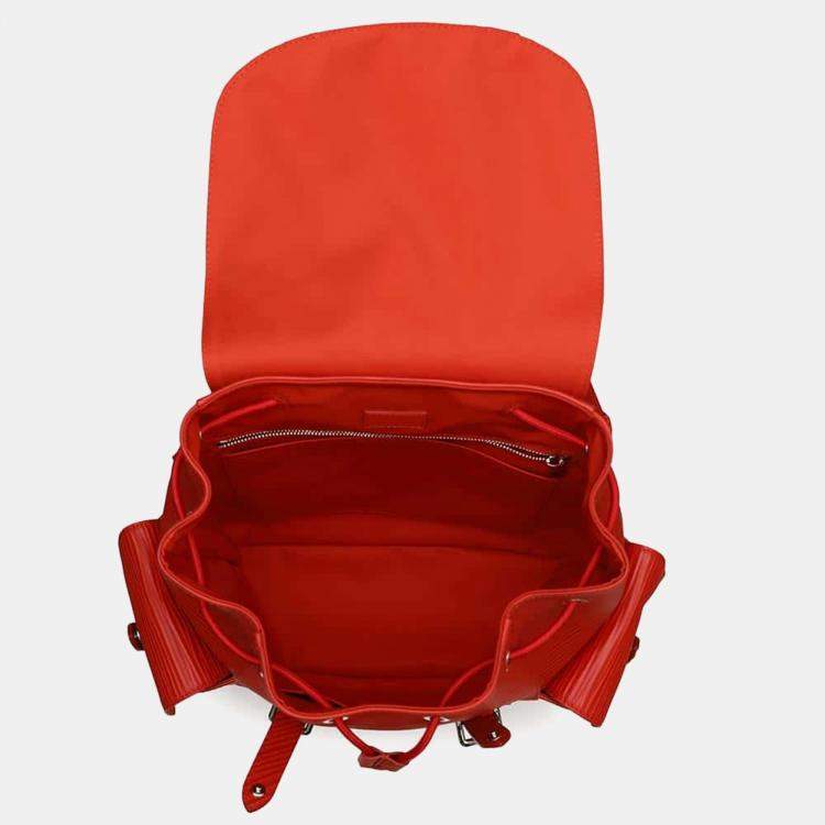 Pre Owned Louis Vuitton Red Leather Christopher Epi Xl MM Backpack