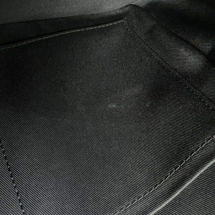 Pre Owned Louis Vuitton  Noir Monogram Denim Taurillon Leather Busas Tokyo Messenger Bag