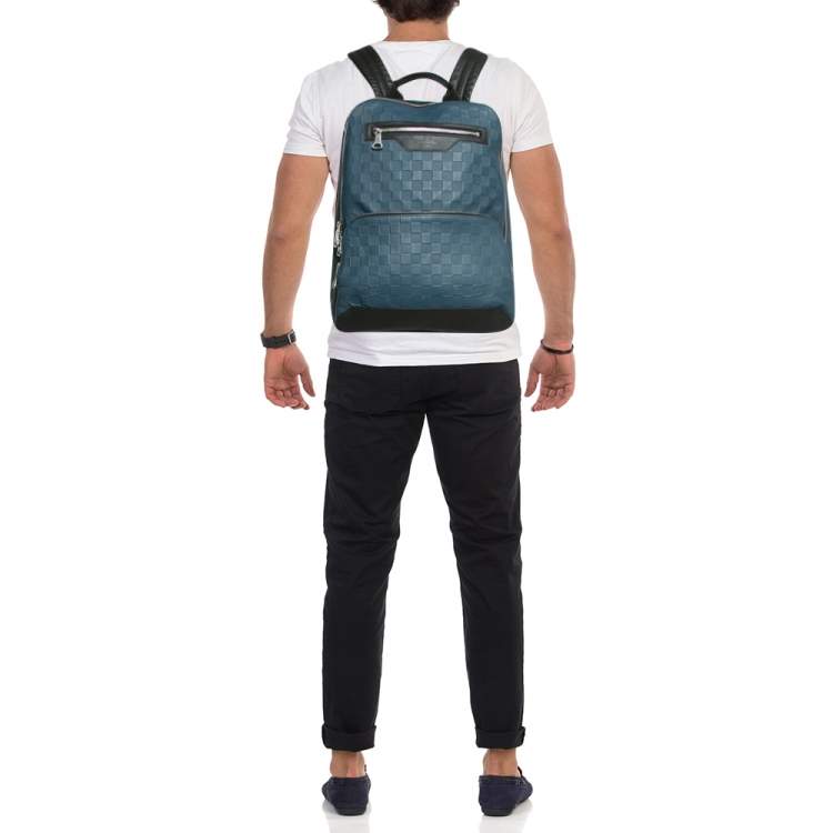 Pre Owned Louis Vuitton Blue Infini Leather Avenue Backpack