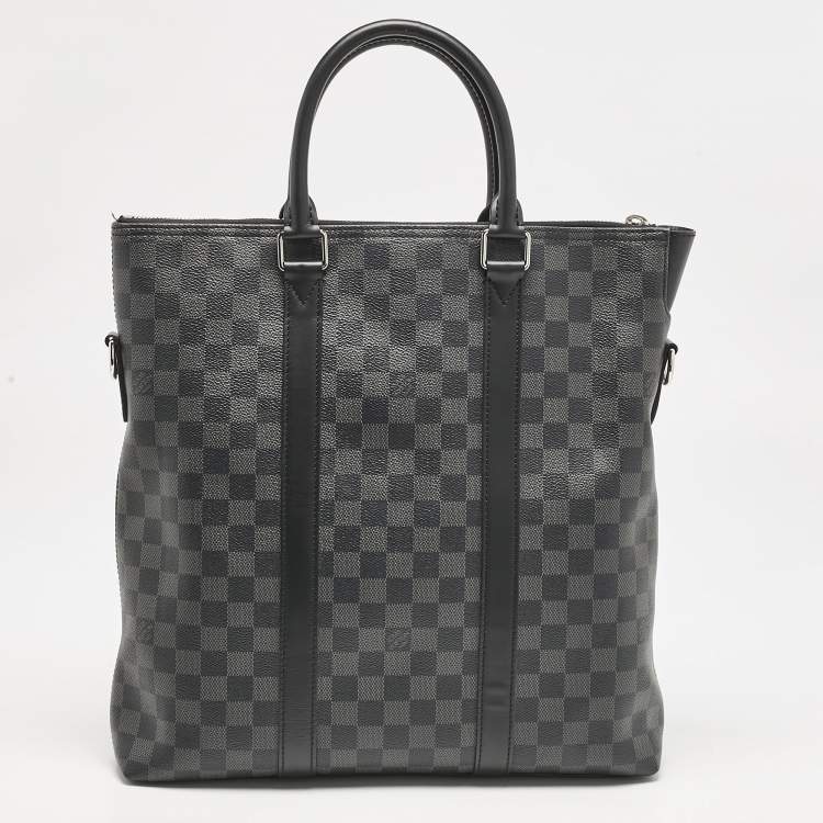 Pre Owned Louis Vuitton Damier Graphite Canvas Tadao Bag