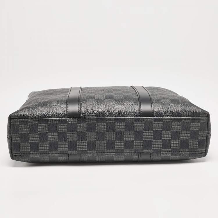 Pre Owned Louis Vuitton Damier Graphite Canvas Tadao Bag
