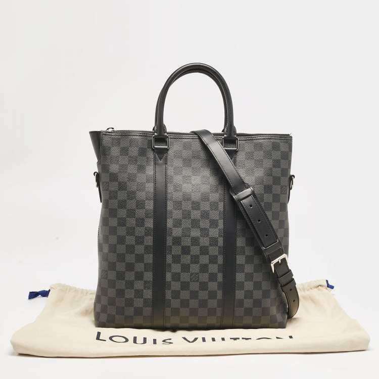 Pre Owned Louis Vuitton Damier Graphite Canvas Tadao Bag
