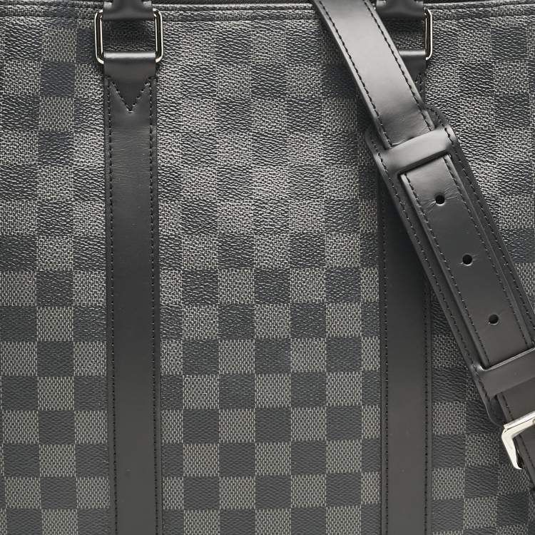Pre Owned Louis Vuitton Damier Graphite Canvas Tadao Bag
