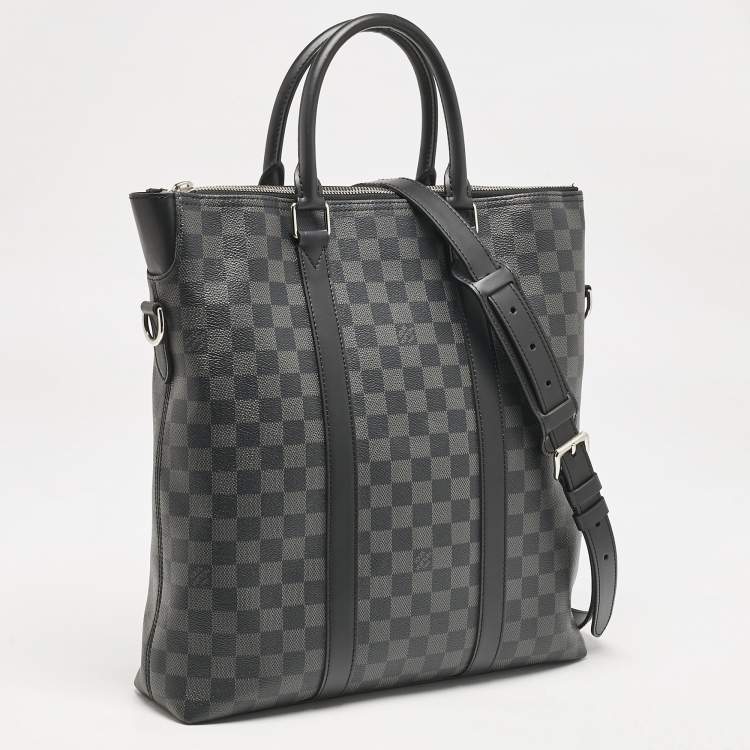 Pre Owned Louis Vuitton Damier Graphite Canvas Tadao Bag
