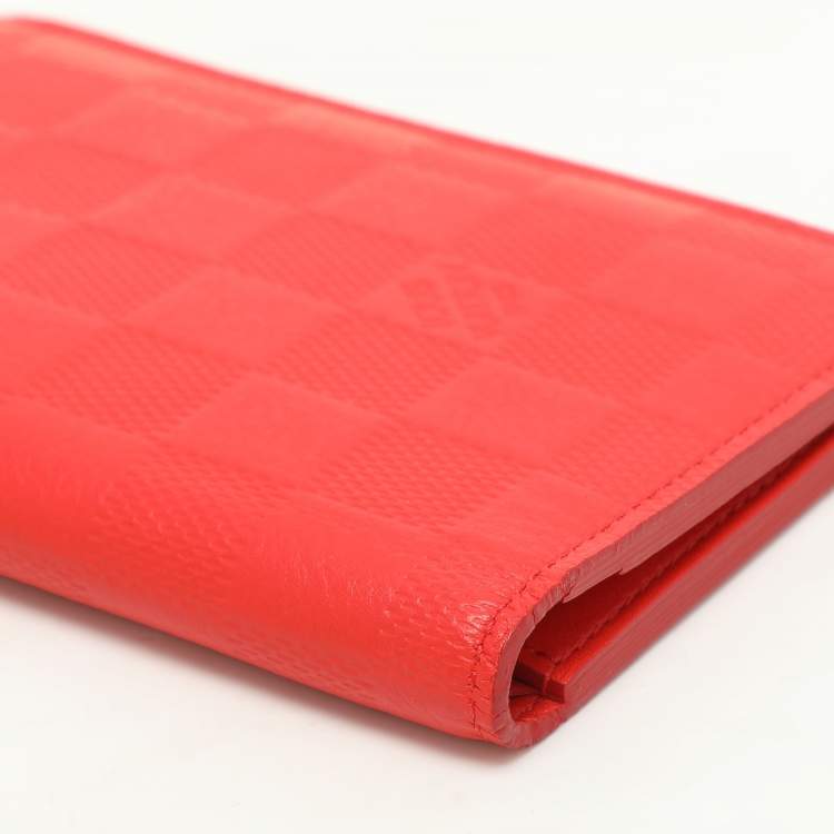 Pre Owned Louis Vuitton Magma Damier Infini Leather James Bifold Wallet