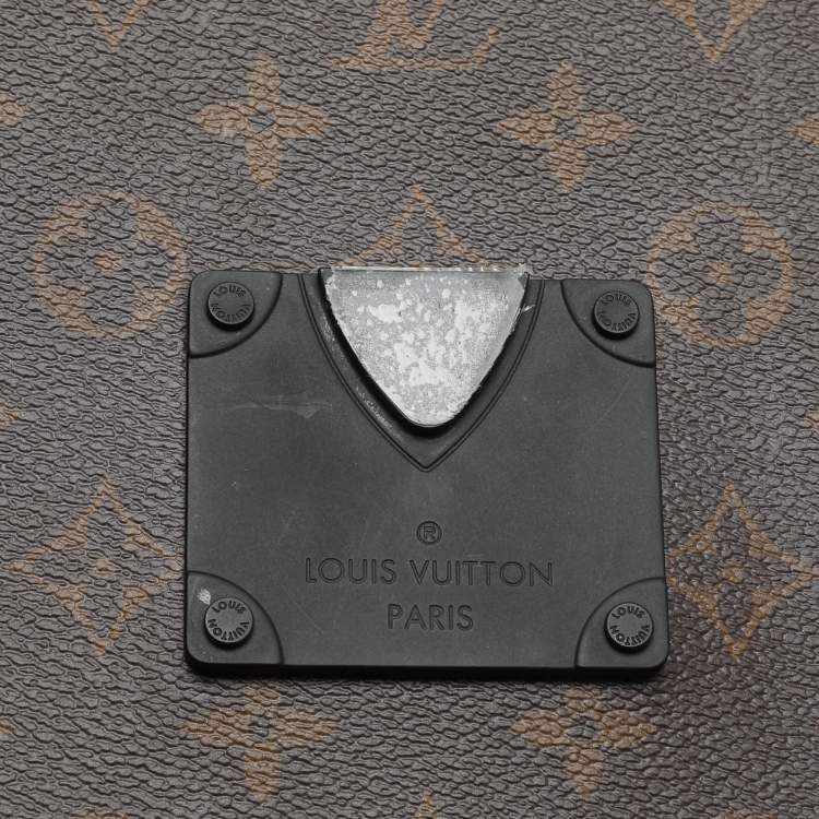 Pre Owned Louis Vuitton Monogram Macassar Canvas S Lock Pouch