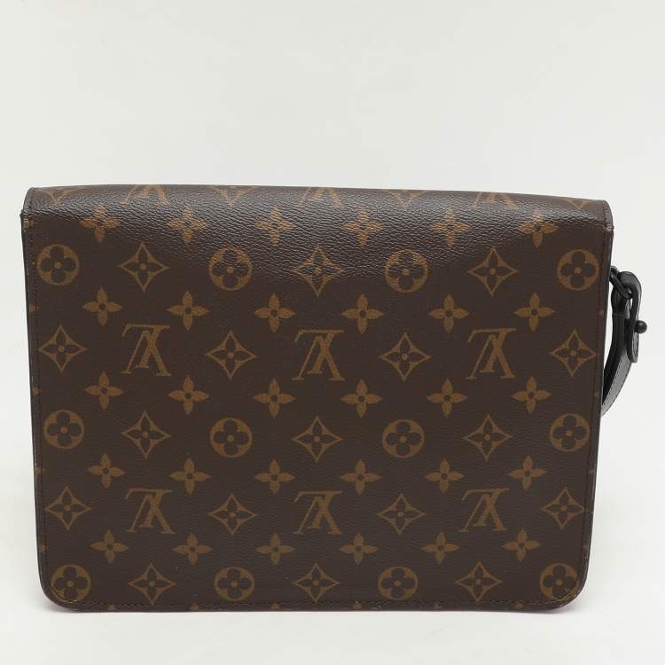 Pre Owned Louis Vuitton Monogram Macassar Canvas S Lock Pouch