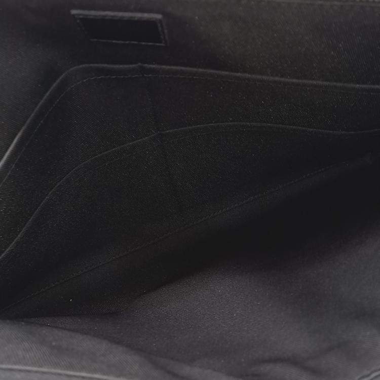Pre Owned Louis Vuitton Black Canvas Graphite Pochette 24H Clutch