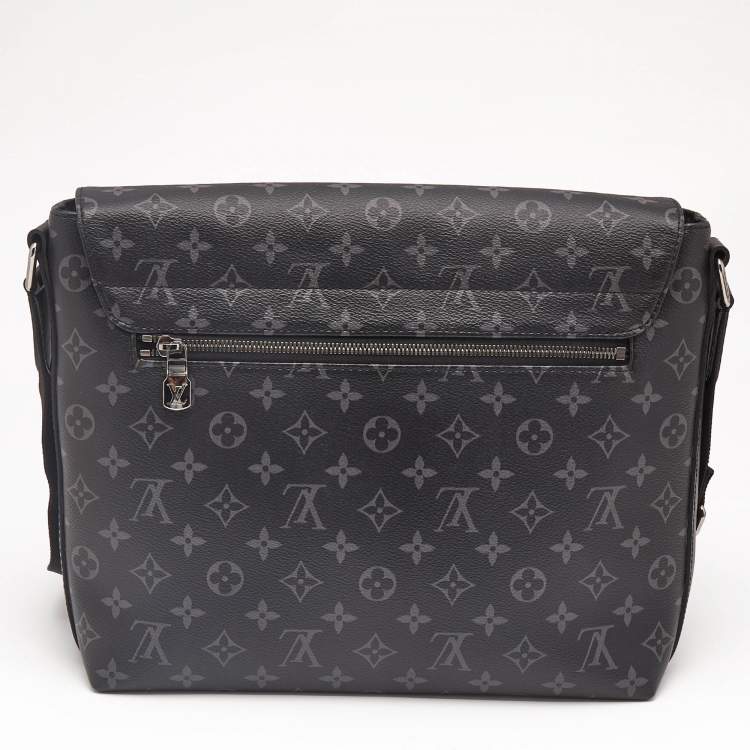 Pre Owned Louis Vuitton Monogram Eclipse Canvas District Bag