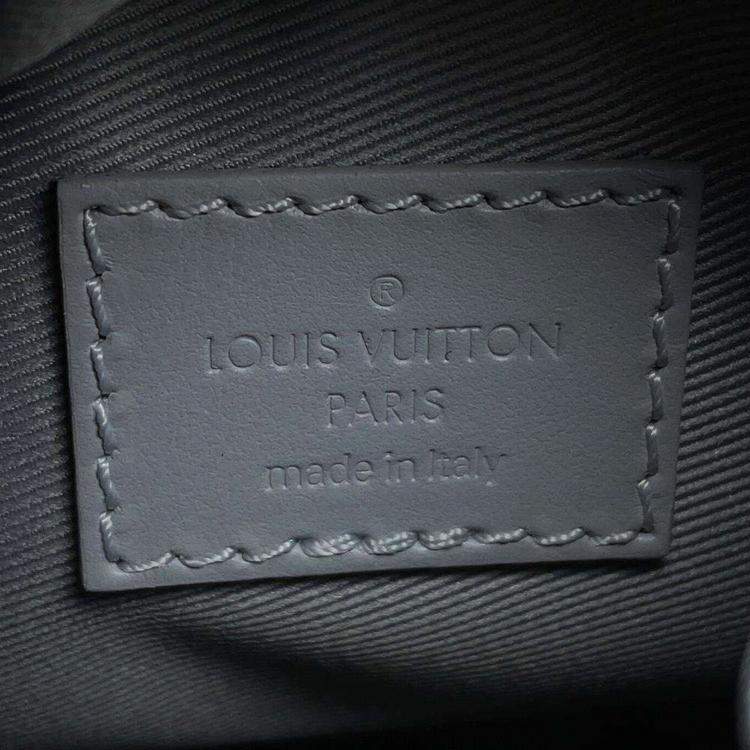Pre Owned Louis Vuitton Grey Monogram Chalk Nano Bag  