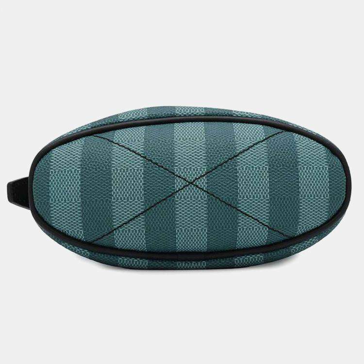 Pre Owned Louis Vuitton Yellow/Green Damier Stripe Sac Malang  