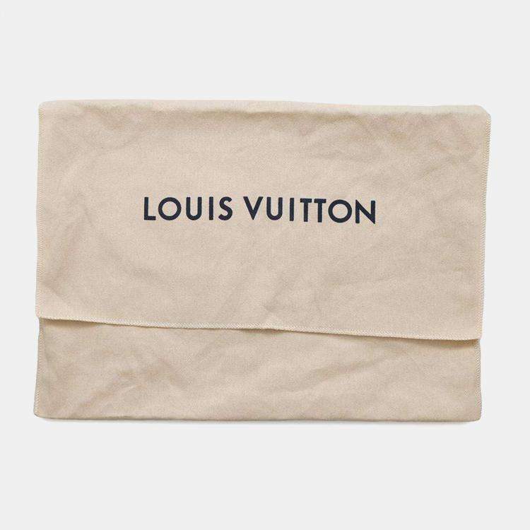 Pre Owned Louis Vuitton Yellow/Green Damier Stripe Sac Malang  