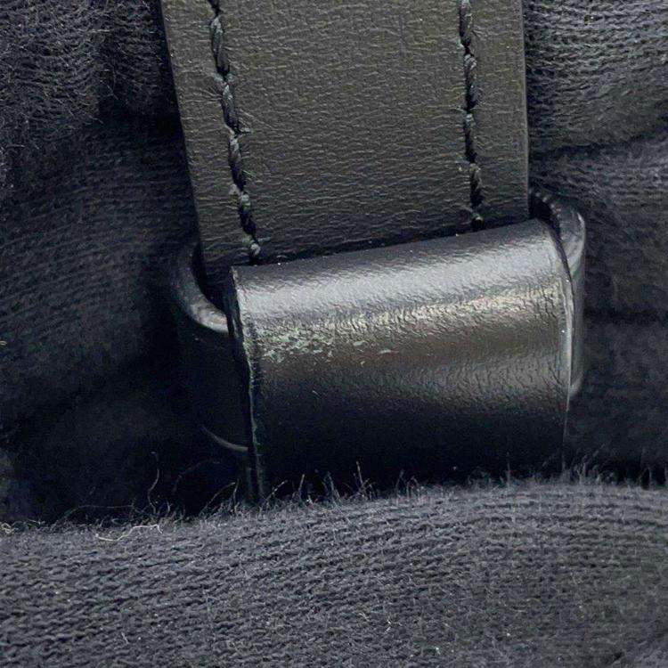 Pre Owned Louis Vuitton Black Monogram Taurillon Leather S-Padlock Vertical Wearable Wallet