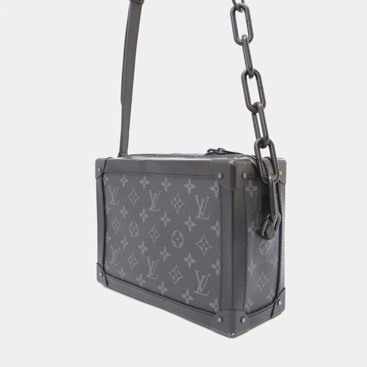 Pre Owned Louis Vuitton Noir Monogram Eclipse Soft Trunk Shoulder Bag