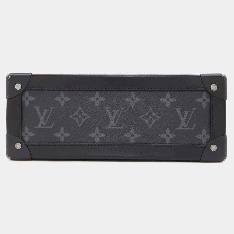 Pre Owned Louis Vuitton Noir Monogram Eclipse Soft Trunk Shoulder Bag