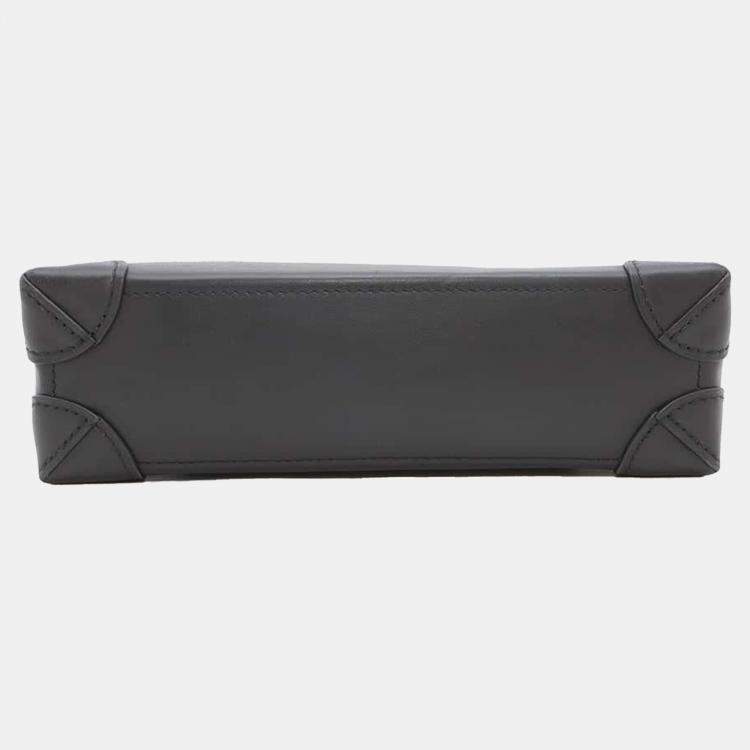 Pre Owned Louis Vuitton Noir Monogram Taurillon Steamer PM Shoulder Bag