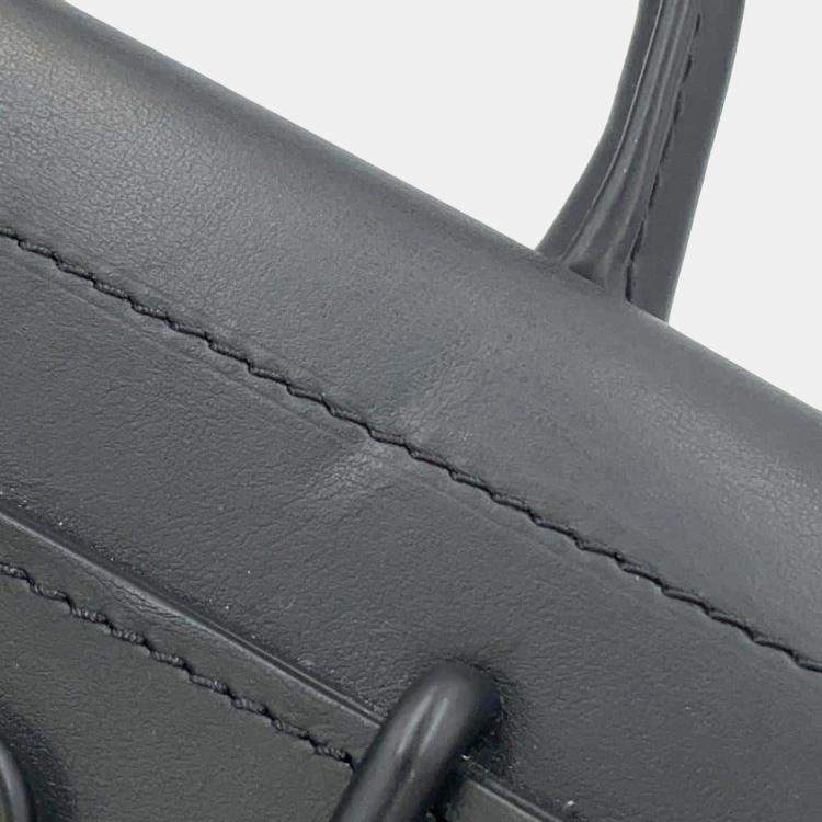 Pre Owned Louis Vuitton Noir Monogram Taurillon Steamer PM Shoulder Bag