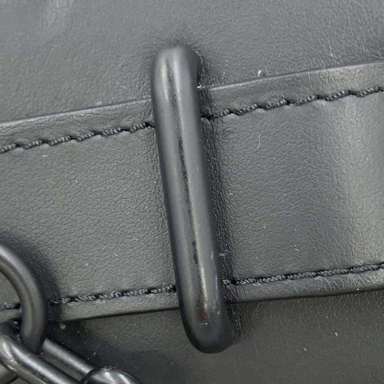 Pre Owned Louis Vuitton Noir Monogram Taurillon Steamer PM Shoulder Bag