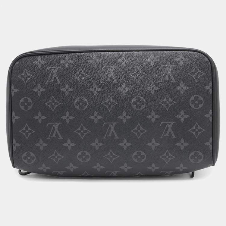 Pre Owned Louis Vuitton Noir Monogram Eclipse Maxi Noe Sling