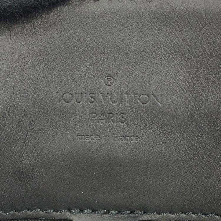 Pre Owned Louis Vuitton Noir Monogram Eclipse Maxi Noe Sling