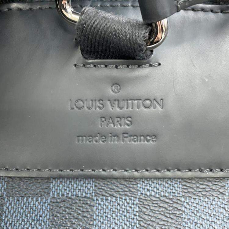 Pre Owned Louis Vuitton Noir Damier Cobalt Latitude America's Cup Regatta Josh Backpack