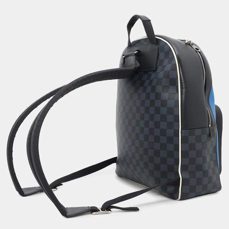 Pre Owned Louis Vuitton Noir Damier Cobalt Latitude America's Cup Regatta Josh Backpack