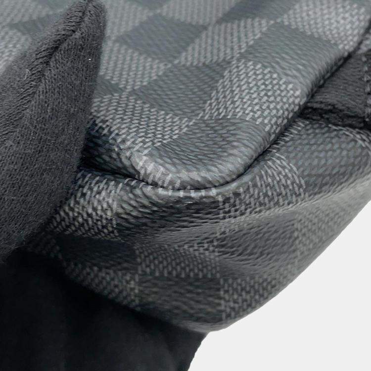 Pre Owned Louis Vuitton Noir Damier Graphite Avenue Sling Bag 