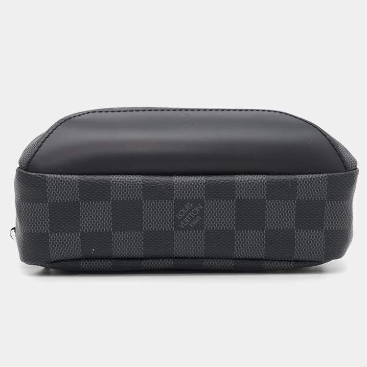 Pre Owned Louis Vuitton Noir Damier Graphite Avenue Sling Bag 