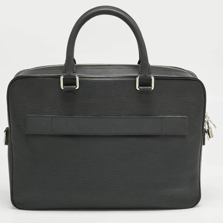 Pre Owned Louis Vuitton Black Epi Leather Porte Documents Jour Bag