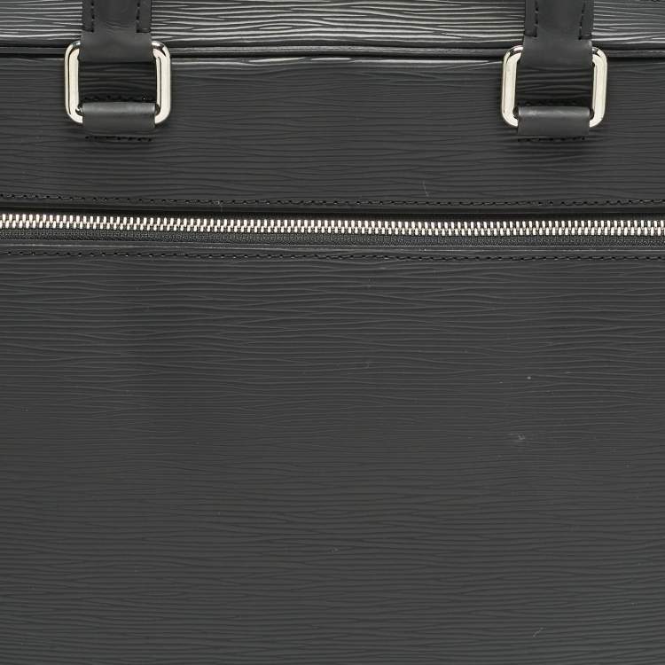 Pre Owned Louis Vuitton Black Epi Leather Porte Documents Jour Bag