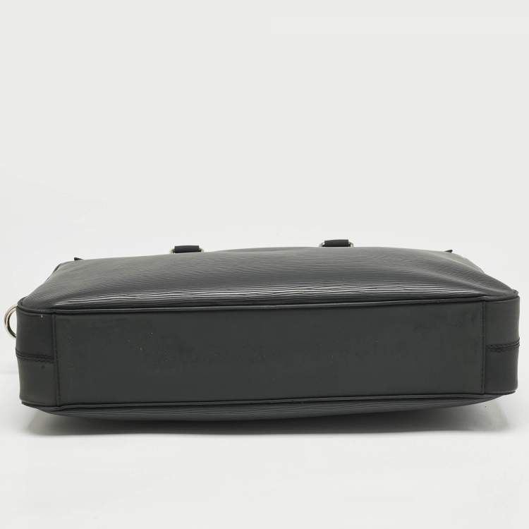 Pre Owned Louis Vuitton Black Epi Leather Porte Documents Jour Bag