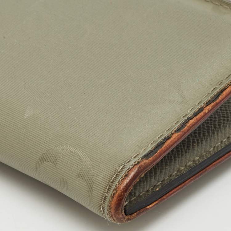 Pre Owned Louis Vuitton Titanium Grey Monogram Nylon Pocket Organizer