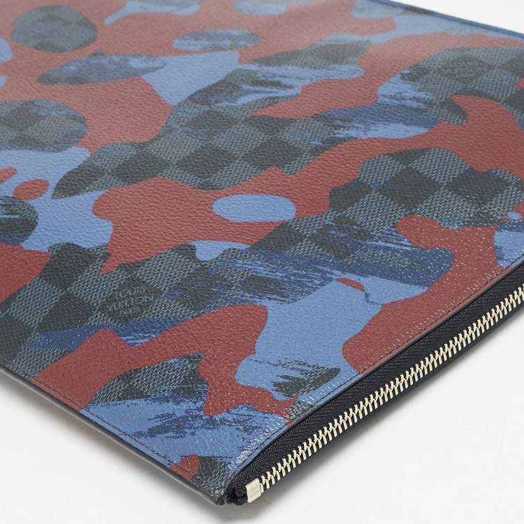 Pre Owned Louis Vuitton Damier Graphite Canvas Camouflage Pochette Jour GM