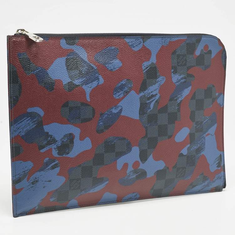 Pre Owned Louis Vuitton Damier Graphite Canvas Camouflage Pochette Jour GM
