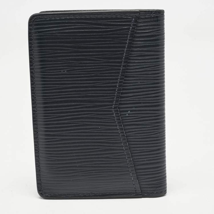 Pre Owned Louis Vuitton Marine Blue Epi Leather Pocket Organiser 
