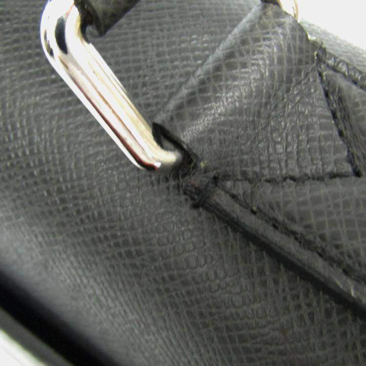 Pre Owned Louis Vuitton Black Taiga Leather Serviette Robusto 2 Business Briefcase Bag