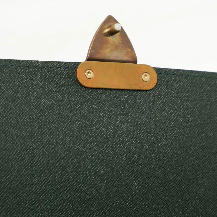 Pre Owned Louis Vuitton Episea Taiga Leather Serviette Kourad Briefcase