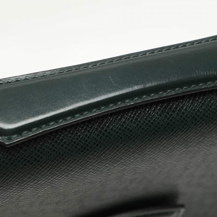 Pre Owned Louis Vuitton Episea Taiga Leather Serviette Kourad Briefcase