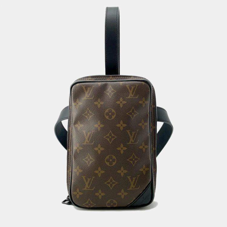 Pre Owned Louis Vuitton Noir Monogram / Solar Powered Ray Utility Side Bag 