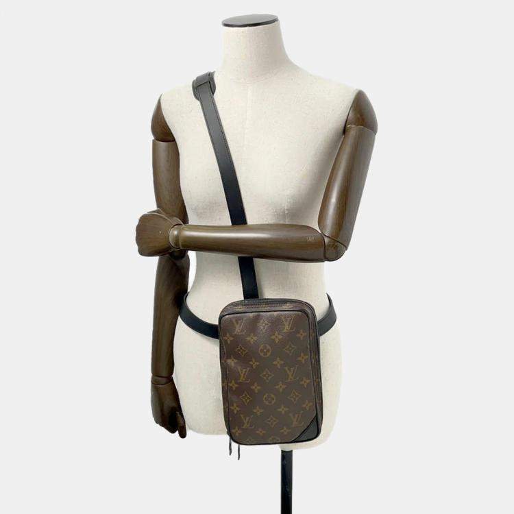 Pre Owned Louis Vuitton Noir Monogram / Solar Powered Ray Utility Side Bag 