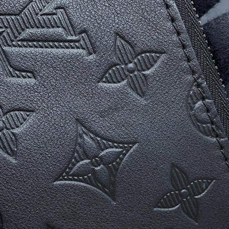 Pre Owned Louis Vuitton Black Monogram Shadow Gaston Wearable Wallet